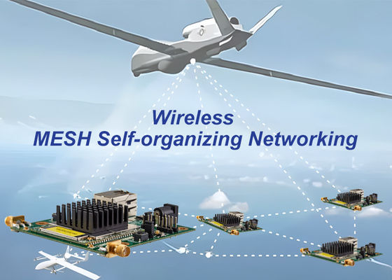 comprar Módulo inalámbrico MIMO 2x2 MESH Ethernet y enlace de datos en serie TTL full duplex Fabricación en línea