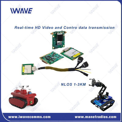 comprar Transceptor de video digital ultra miniatura FHSS con alcance de 20 km para UGV / robot Fabricación en línea