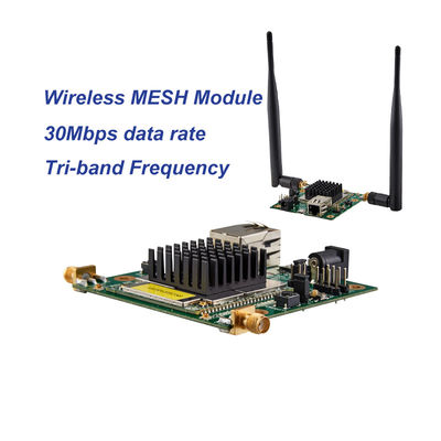 Modulo IP MESH de 30 Mbps Vídeo NLOS inalámbrico y radios de datos TTL