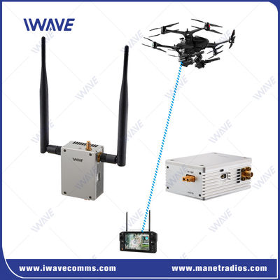 50 km Mavlink 2.4GHz COFDM UAV Video Transmitter Ultra largo alcance hacia arriba / hacia abajo